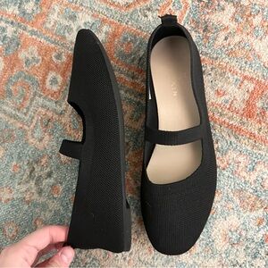 athletic mary jane flats